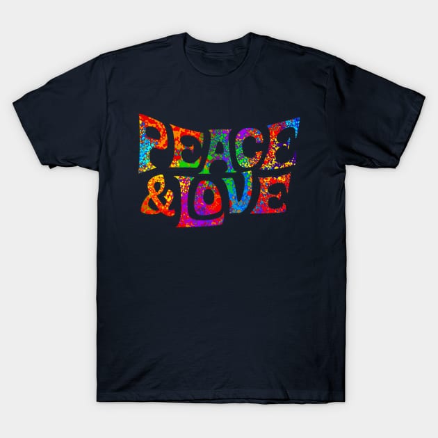 Peace and love T-Shirt by pickledpossums